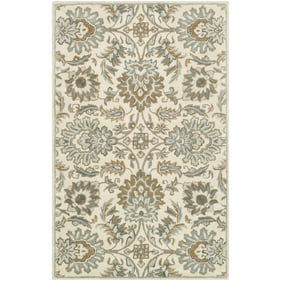 Livabliss Caesar Light Beige Brown Sage Medium Gray Deep Teal Handmade Rug ...