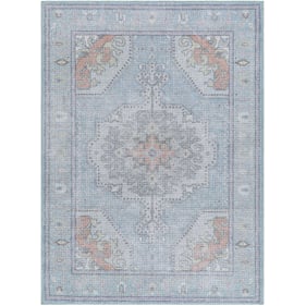 Livabliss Calhoun Denim Slate Gray Light Beige Plum Light Machine Woven Rug...