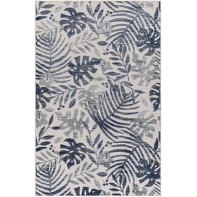 Livabliss Cabo Off White Dark Blue Black Gray Machine Woven Rug - 84x62