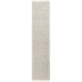 Livabliss Casa DeCampo Ivory Black Handmade Rug - 120x30