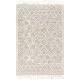 Livabliss Casa DeCampo Ivory Black Handmade Rug - 180x144