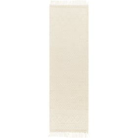 Livabliss Casa DeCampo Ivory Light Beige Handmade Rug - 96x30