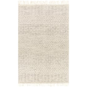 Livabliss Casa DeCampo Off White Black Light Beige Handmade Rug - 96x30