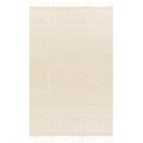 Livabliss Casa DeCampo Ivory Dusty Pink Light Beige Handmade Rug - 45x27