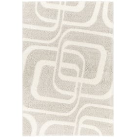 Livabliss Cloudy Shag Modern Light Beige Off White Machine Woven Rug - 84x6...