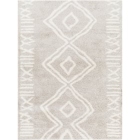 Livabliss Cloudy Shag Light Beige Off White Machine Woven Rug - 120x94