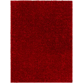 Livabliss Cloudy Shag Red Machine Woven Rug - 84x63