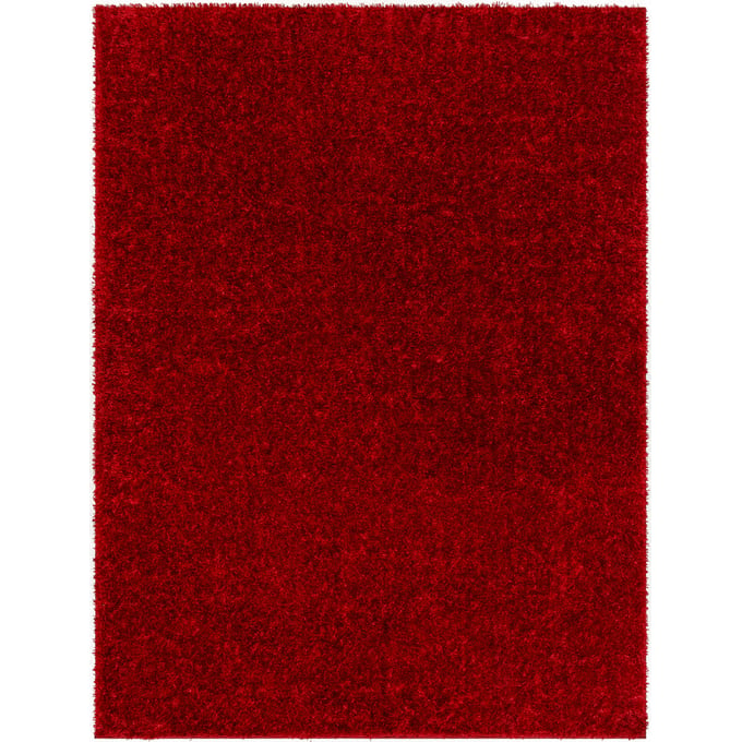 Livabliss Cloudy Shag Red Machine Woven Rug - 84x63 CDG2325-537