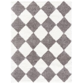 Livabliss Cloudy Shag Brown Ivory Machine Woven Rug - 120x94