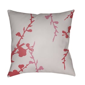 Livabliss Chinoiserie Floral Lilac Mauve Rose Accent Pillow Cover - 20x20