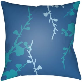 Livabliss Chinoiserie Floral Aqua Light Blue Accent Pillow Cover - 22x22