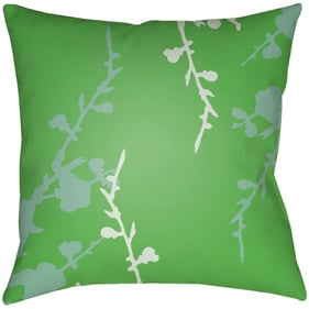 Livabliss Chinoiserie Floral Light Sage Green Seafoam Accent Pillow Cover -...