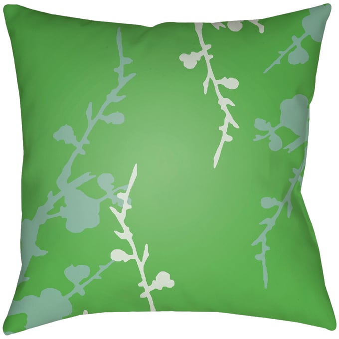 Livabliss Chinoiserie Floral Light Sage Green Seafoam Accent Pillow Cover - 18x18 CF019-1818