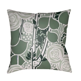 Livabliss Chinoiserie Floral Dark Medium Green Seafoam White Dusty Sage Acc...