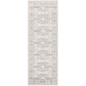 Livabliss Chester Seafoam Charcoal Light Beige Runner Machine Woven Rug - 8...