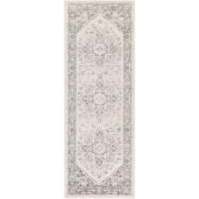 Livabliss Chester Seafoam Charcoal Light Beige Machine Woven Rug - 87x32