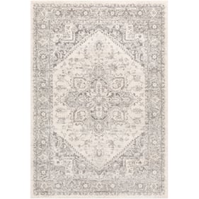 Livabliss Chester Light Beige Seafoam Charcoal Machine Woven Rug - 108x79