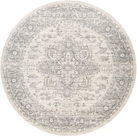 Livabliss Chester Seafoam Charcoal Light Beige Machine Woven Rug - 94x94