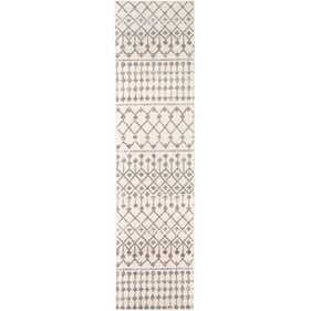 Livabliss Chester Charcoal Light Beige Seafoam Machine Woven Rug - 120x32