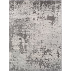 Livabliss Chester Charcoal Gray Off White Machine Woven Rug - 122x94