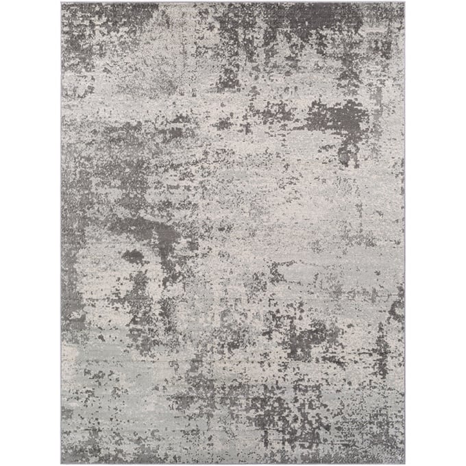 Livabliss Chester Charcoal Gray Off White Machine Woven Rug - 122x94 CHE2340-710103