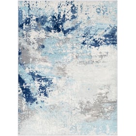 Livabliss Chester Dark Blue Aqua Off White Gray Charcoal Machine Woven Rug ...