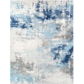 Livabliss Chester Dark Blue Aqua Off White Gray Charcoal Machine Woven Rug ...