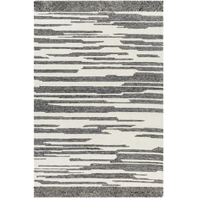 Livabliss Cherokee Black Cream Handmade Rug - 90x60