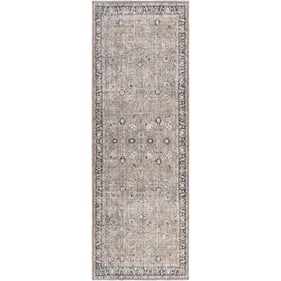 Livabliss Colin Charcoal Black Tan Medium Brown Cream Machine Woven Rug - 8...