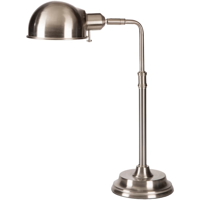 Livabliss Colton Metallic Nickel Task Table Lamp COLP-003