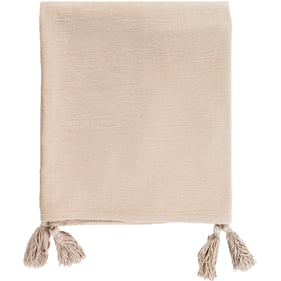 Livabliss Copacetic Light Beige Throw