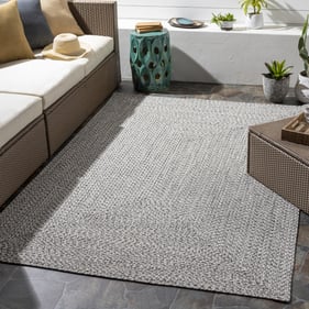 Livabliss Chesapeake Bay Charcoal Black Cream Machine Woven Rug - 60x36