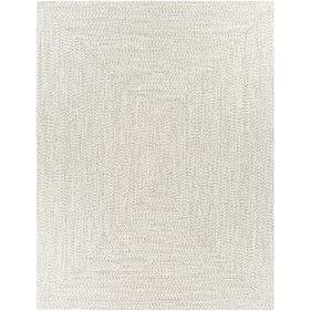 Livabliss Chesapeake Bay Cream Brown Charcoal Machine Woven Rug - 113x90