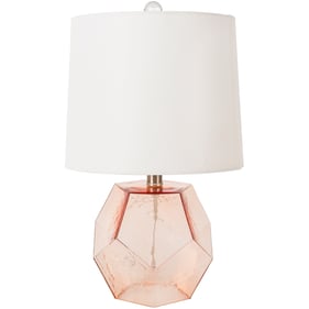 Livabliss Cirque Pink White Clear Accent Table Lamp