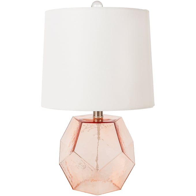 Livabliss Cirque Pink White Clear Accent Table Lamp CRQ-001