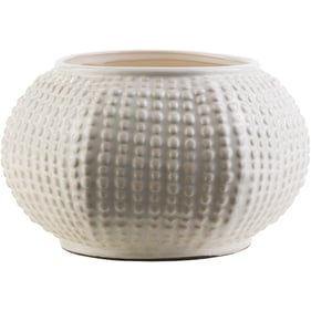 Livabliss Clearwater White Ivory Medium Vase