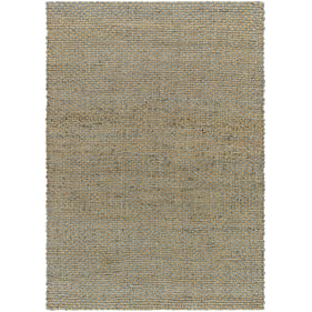 Livabliss Curacao Sage Grey Clay Metallic Silver Handmade Rug - 60x36