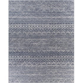 Livabliss City Light Blue Cream Machine Woven Rug - 120x94