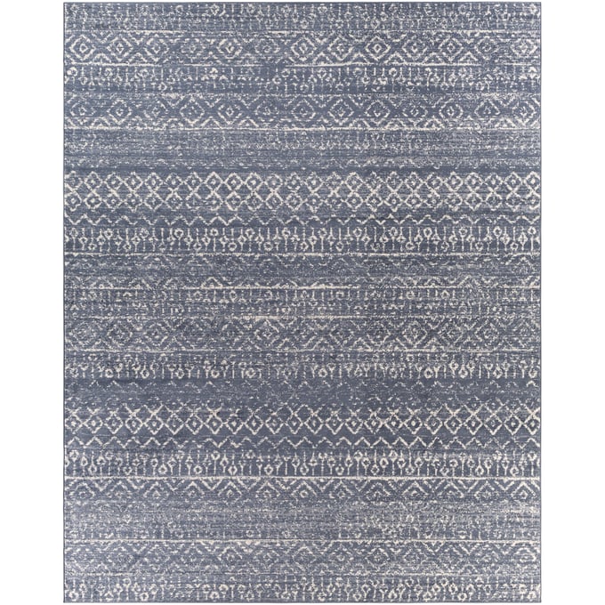 Livabliss City Light Blue Cream Machine Woven Rug - 120x94 CYL2310-71010