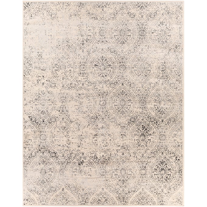 Livabliss City Light Charcoal Light Gray Black Beige Cream Machine Woven Rug - 120x94 CYL2318-71010