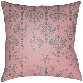 Livabliss Moody Damask Gray Mauve Accent Pillow Cover - 18x18