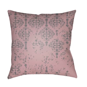 Livabliss Moody Damask Gray Mauve Accent Pillow Cover - 20x20