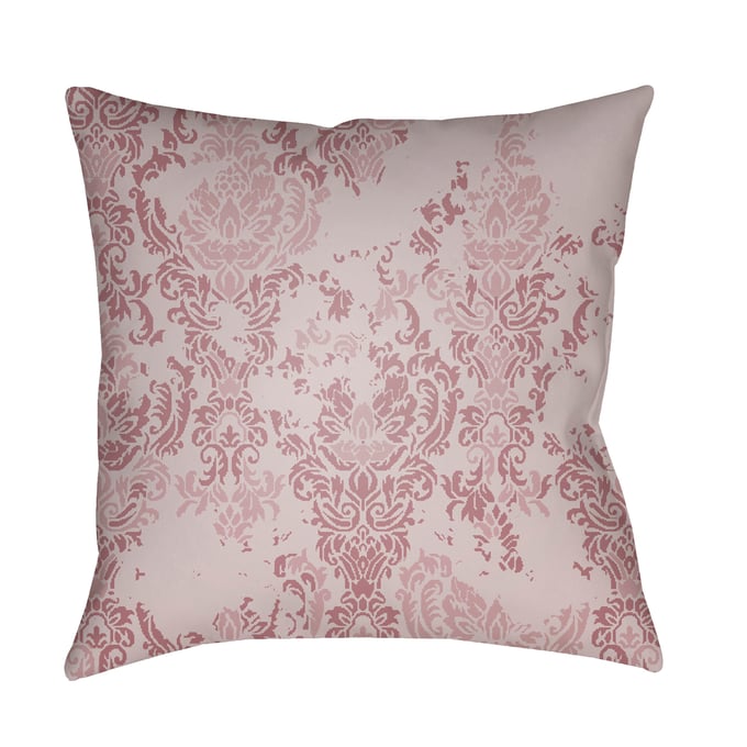 Livabliss Moody Damask Mauve Lilac Accent Pillow Cover - 20x20 DK017-2020