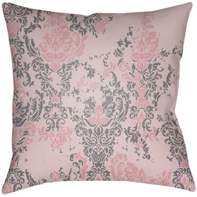 Livabliss Moody Damask Gray Lilac Mauve Accent Pillow Cover - 18x18