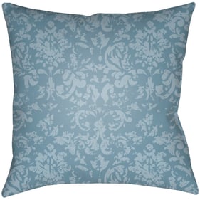 Livabliss Moody Damask Pale Blue Denim Accent Pillow Cover - 18x18