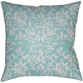 Livabliss Moody Damask Pale Blue Light Gray Accent Pillow Cover - 18x18