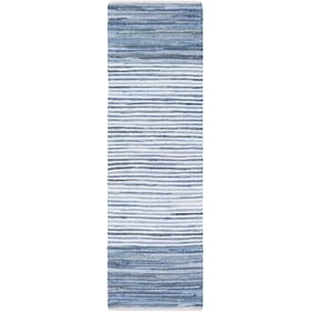 Livabliss Denim Blue Navy Handmade Rug - 96x30