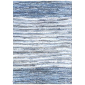 Livabliss Denim Blue Navy Handmade Rug - 132x96