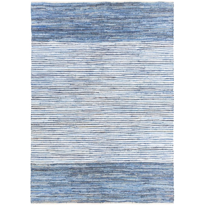 Livabliss Denim Blue Navy Handmade Rug - 132x96 DNM1001-811