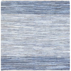 Livabliss Denim Navy Blue Handmade Rug - 120x120